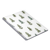 トレンディー冬 |クリスマスツリーパターン ノートブック (右側)