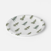 トレンディー冬 |クリスマスツリーパターン ペーパープレート (アングル)