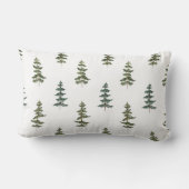 トレンディー冬 |クリスマスツリーパターン ランバークッション (裏面)