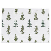 トレンディー冬 |クリスマスツリーパターン ラージペーパーバッグ (裏面)