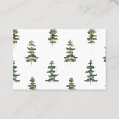 トレンディー冬 |クリスマスツリーパターン 名刺 (正面)