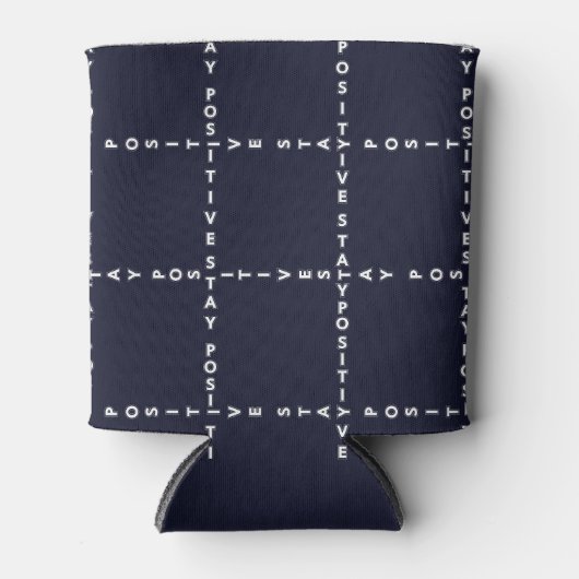 トレンディー前向き'パターン、グリッドチェック。 缶クーラー (正面)