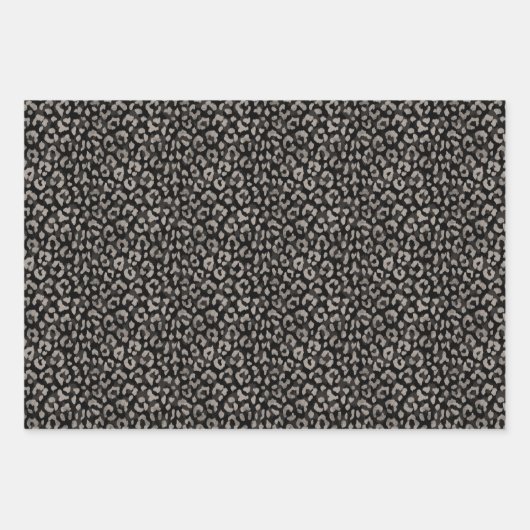 トレンディー動物ヒョウ印刷ギフト包装紙 ラッピングペーパーシート (正面2)