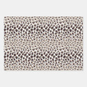 トレンディー動物ヒョウ印刷ギフト包装紙 ラッピングペーパーシート (正面)