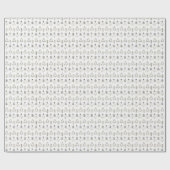 トレンディー北欧ミニマル金ゴールドとブラッククリスマス ラッピングペーパー (フラット)