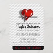 トレンディー医学校卒業発表 招待状 (正面/裏面)