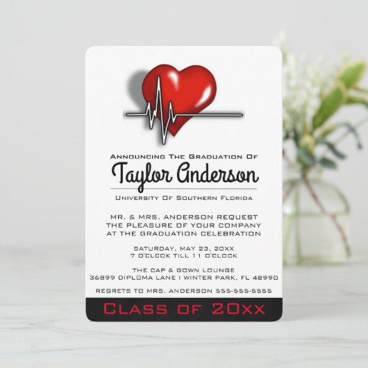 トレンディー医学部卒業発表 招待状 (スタンド正面)