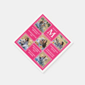 トレンディー卒業おもしろいファクト写真コラージュナプキンス スタンダードカクテルナプキン (角)