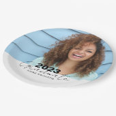 トレンディー卒業お祝い写真 ペーパープレート (アングル)