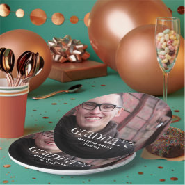 トレンディー卒業お祝い写真 ペーパープレート