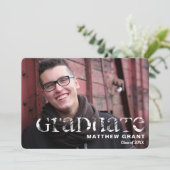 トレンディー卒業お祝い招待状 招待状 (スタンド正面)