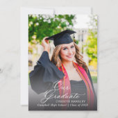 トレンディー卒業パーティー招待状 招待状 (正面)