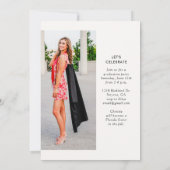 トレンディー卒業パーティー招待状 招待状 (裏面)