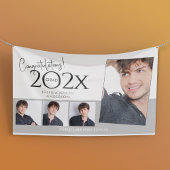 トレンディー卒業写真コラージュ 横断幕