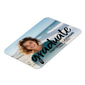 トレンディー卒業写真(ブラシ付きレタリング) マグネット (左側)