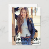 トレンディー卒業感謝空白の写真(戻る) ポストカード (正面/裏面)