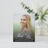 トレンディー卒業書道サンキューカード ポストカード (スタンド正面)