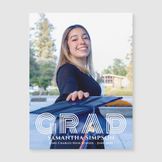 トレンディー卒業発表用磁気カード (正面)