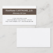 トレンディー及びお洒落な弁護士の名刺 名刺 (正面/裏面)