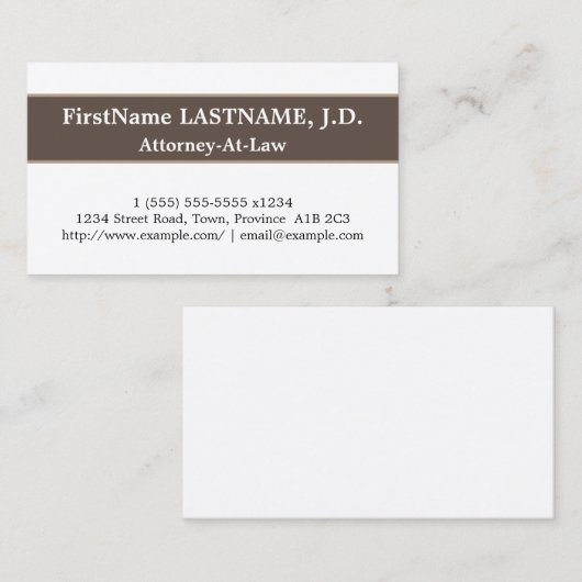 トレンディー及びお洒落な弁護士の名刺 名刺 (正面/裏面)
