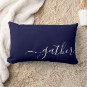 トレンディー収集ネイビーブルー会社ロゴクライアントギフト ランバークッション (ブランケット)