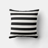 トレンディー名を持つ白黒ストライプ蝶の蝶 クッション (裏面)