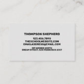 トレンディー名モダン刺 名刺 (裏面)