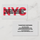 トレンディー名モダン刺 名刺 (正面/裏面)