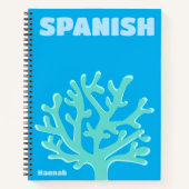 トレンディー名門私立校風のブルービーチ ノートブック (正面)