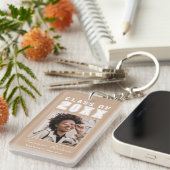 トレンディー名Taupe Beige大学院写真クラス キーホルダー (正面右)