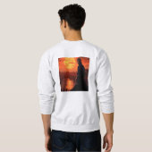 トレンディー基本Tシャツデザイン スウェットシャツ (裏面フル)