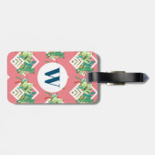 トレンディー多糖とサボテンのテラリウムモノグラム ラゲッジタグ (裏面横)