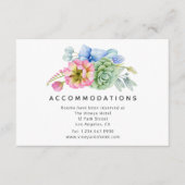 トレンディー多血フローラ結婚宿舎 エンクロージャーカード (正面)