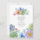 トレンディー多血フローラ結婚病 招待状 (正面)