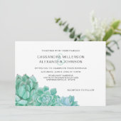 トレンディー多血結婚式招待状スイート3961 招待状 (スタンド正面)