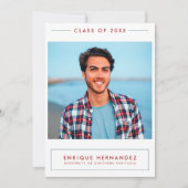 トレンディー大学院写真卒業パーティー発表 招待状 (正面)