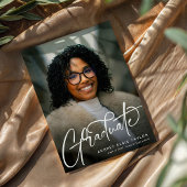 トレンディー大学院生スクリプト写真卒業 案内状