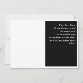 トレンディー大学院発表写真白黒 招待状 (裏面)