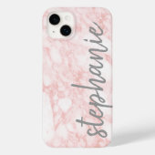 トレンディー大理石パターン名バラ金ゴールドグレー Case-Mate iPhoneケース (裏面)