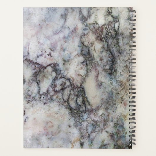 トレンディー大理石ファミリーフォトコラージュパーソナル プランナー手帳 (裏面)