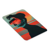 トレンディー女モダンレトロサンセットフレキシブルマグネット マグネット (右側)