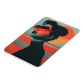 トレンディー女モダンレトロサンセットフレキシブルマグネット マグネット (左側)