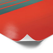 トレンディー女モダンレトロサンセットポスター ポスター (コーナー)