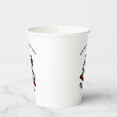 トレンディー姿スケートで滑るガールスケートレパーソナライズされたッド 紙コップ (左)