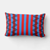トレンディー山形ストライプのパターン#19 ランバークッション (裏面)