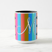 トレンディー山形ストライプのパターン#4 マグカップ (中央)