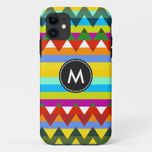 トレンディー山形ストライプのパターン#5 Case-Mate iPhoneケース (裏面)