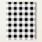 トレンディー市松模様に白黒ホームスクールレッスン プランナー手帳 (裏面)