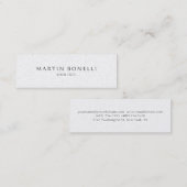 トレンディー平滑プロフェッショナル名刺 スキニー名刺 (正面/裏面)