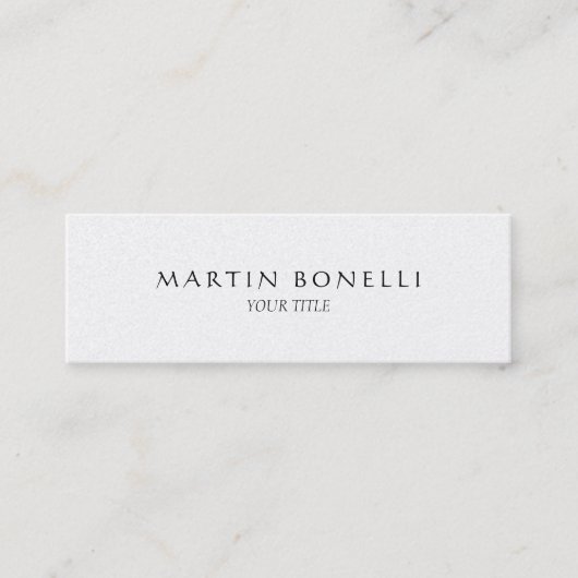 トレンディー平滑プロフェッショナル名刺 スキニー名刺 (正面)